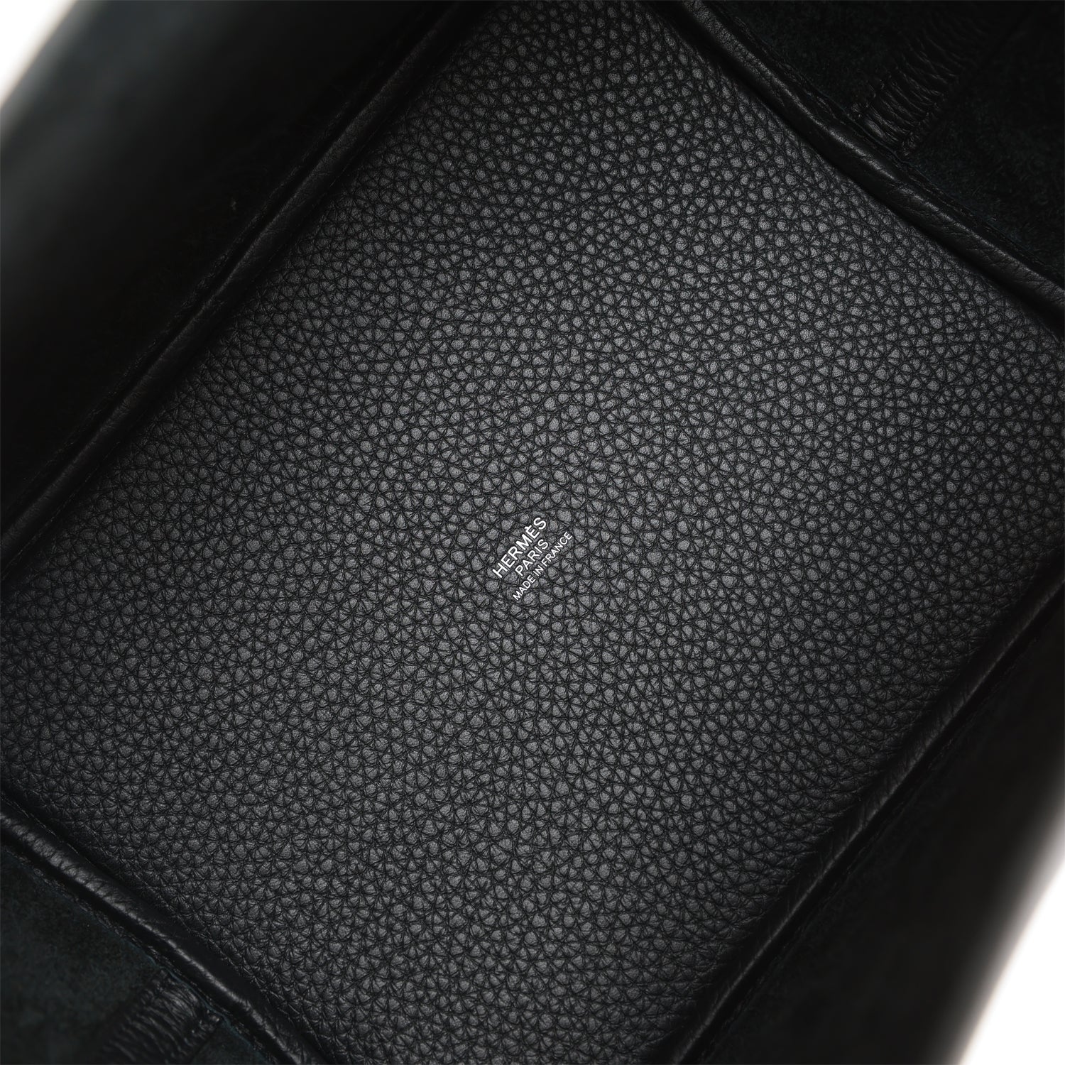 HERMES Black Clemence Picotin Lock 22cm Palladium Hardware