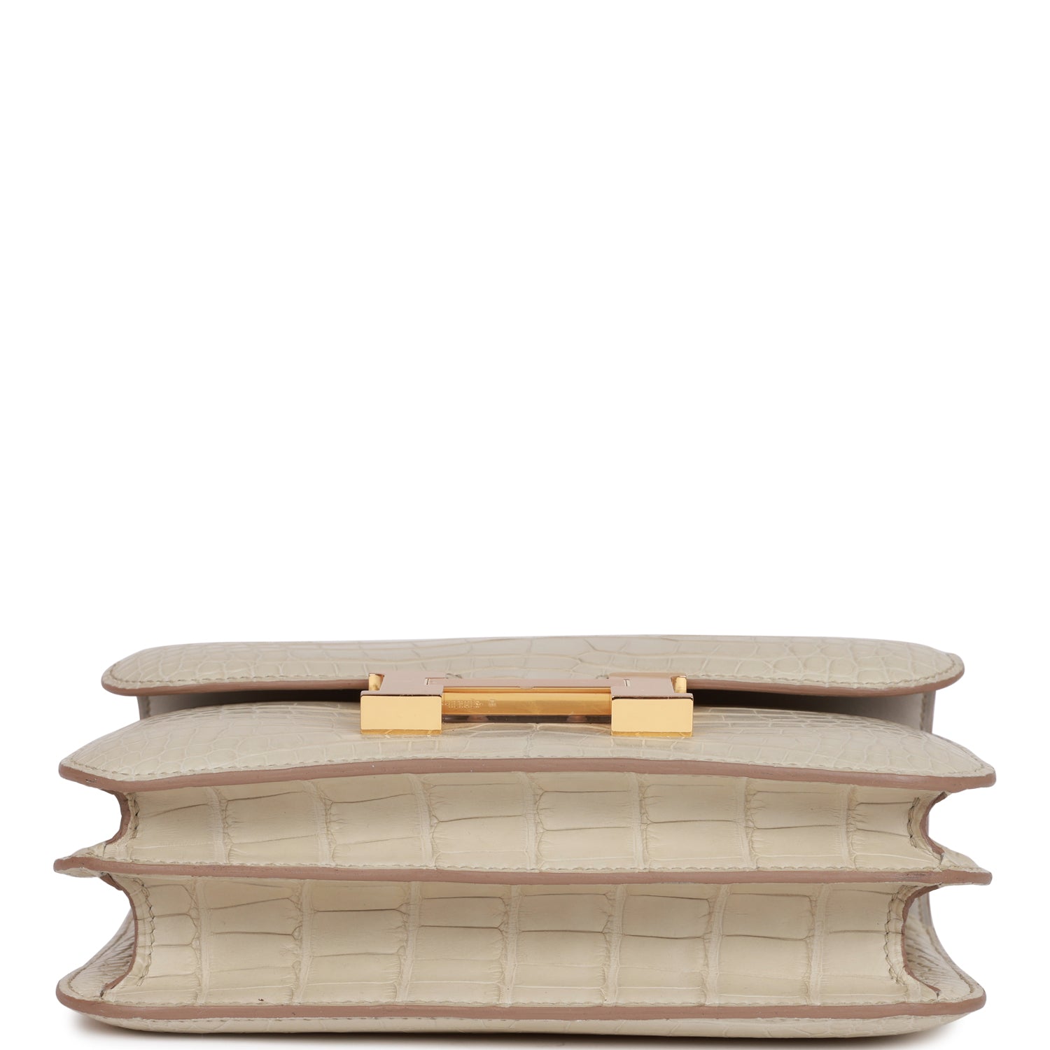 HERMES Constance 18 Beton Matte Alligator Gold Hardware