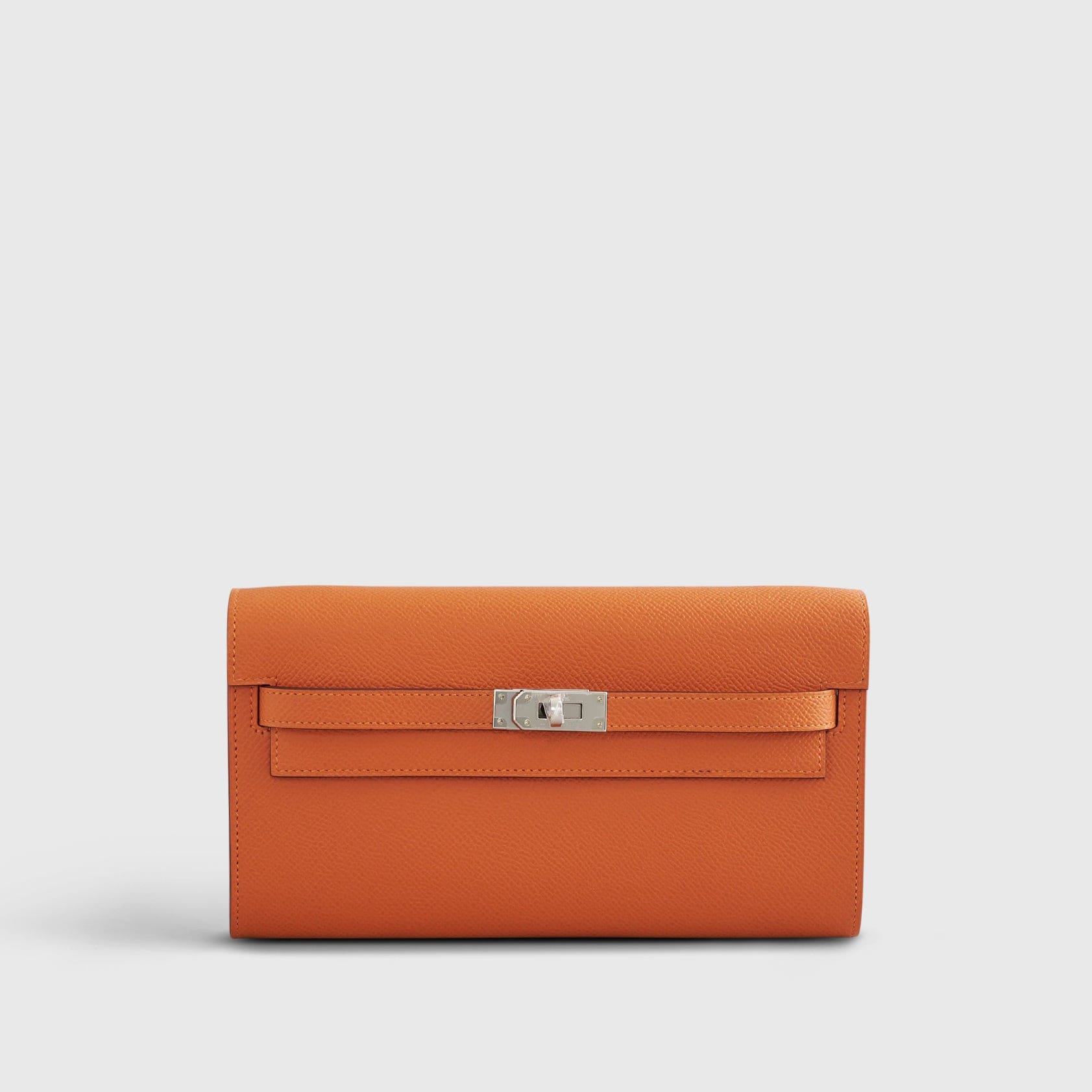 HERMES Kelly To Go Epsom Orange Palladium Hardware