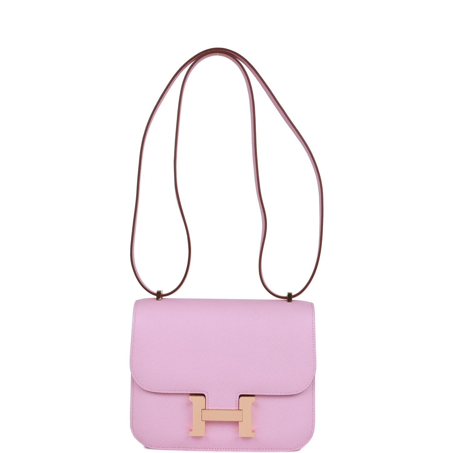 HERMES Constance 18 Mauve Syestre Epsom Rose Gold Hardware