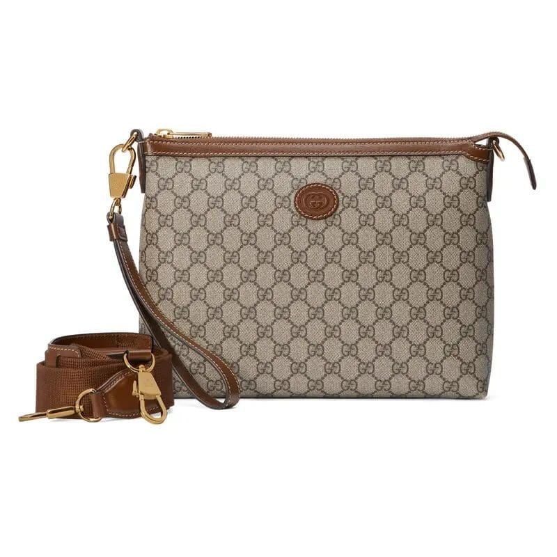 GUCCI MESSENGER BAG WITH INTERLOCKING G