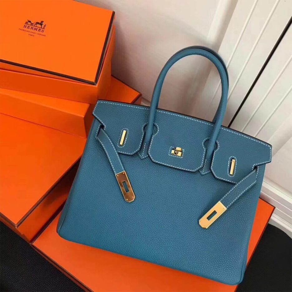 HERMES BIRKIN BAG 30（Macaron Blue）