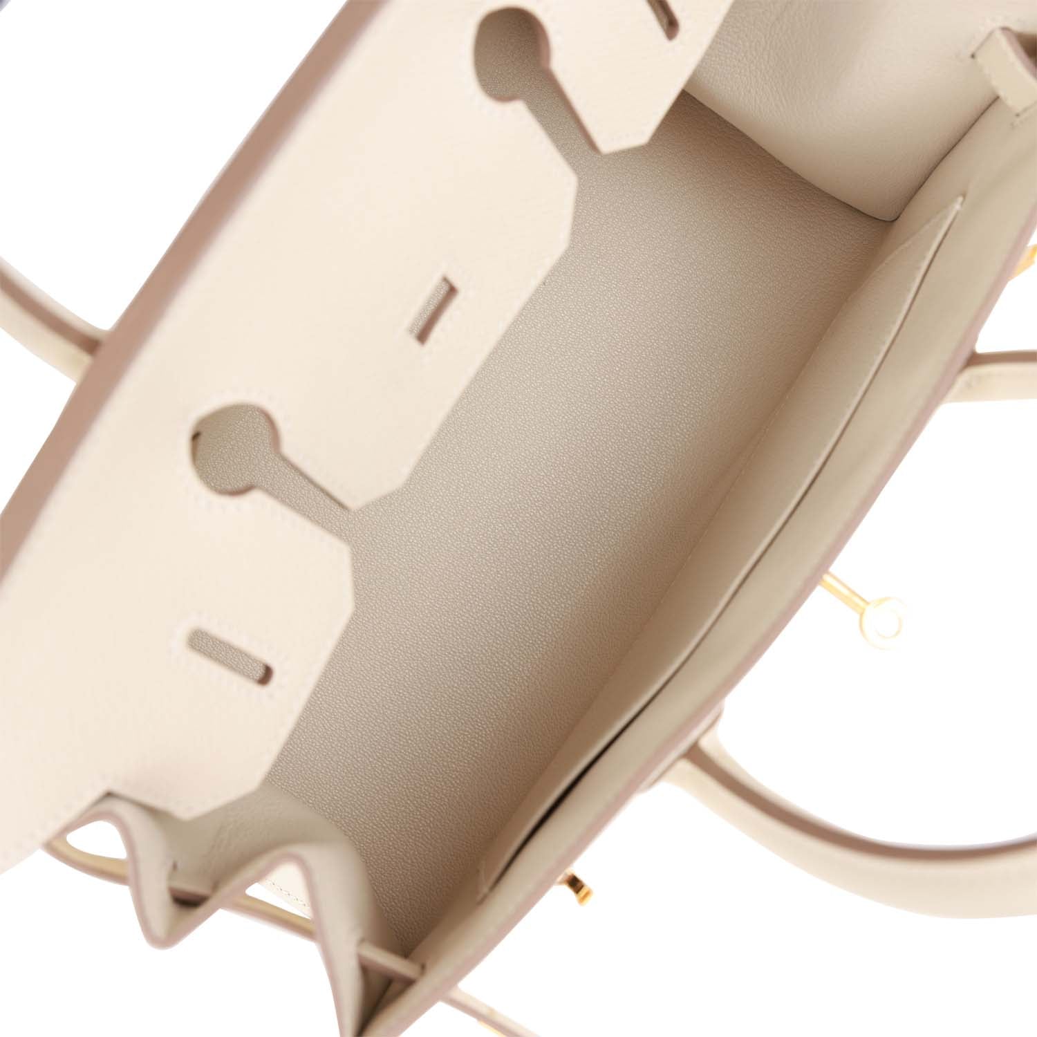 HERMES Birkin Sellier 30 Craie Epsom Gold Hardware