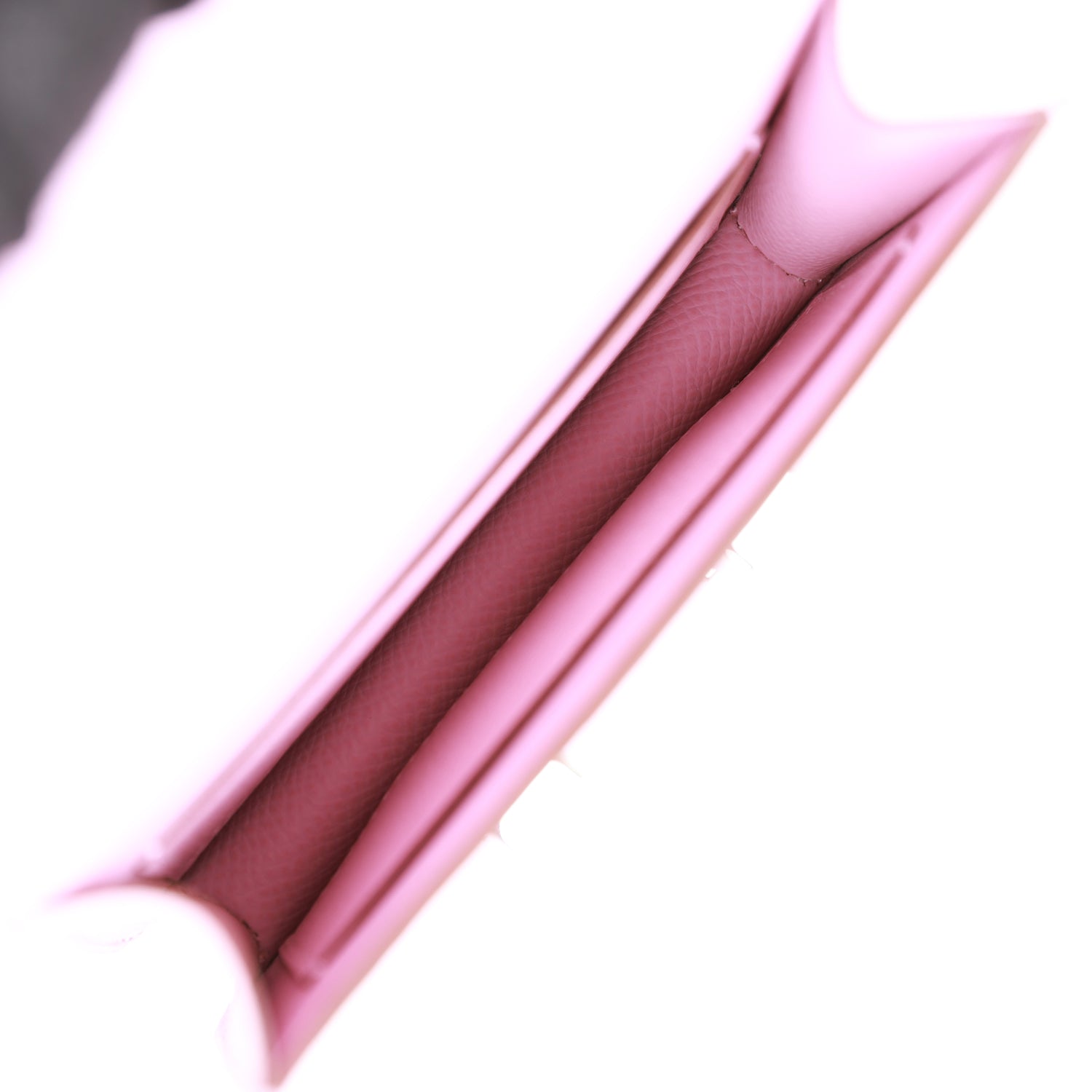 HERMES Constance Slim Wallet Mauve Syestre Epsom Palladium Hardware