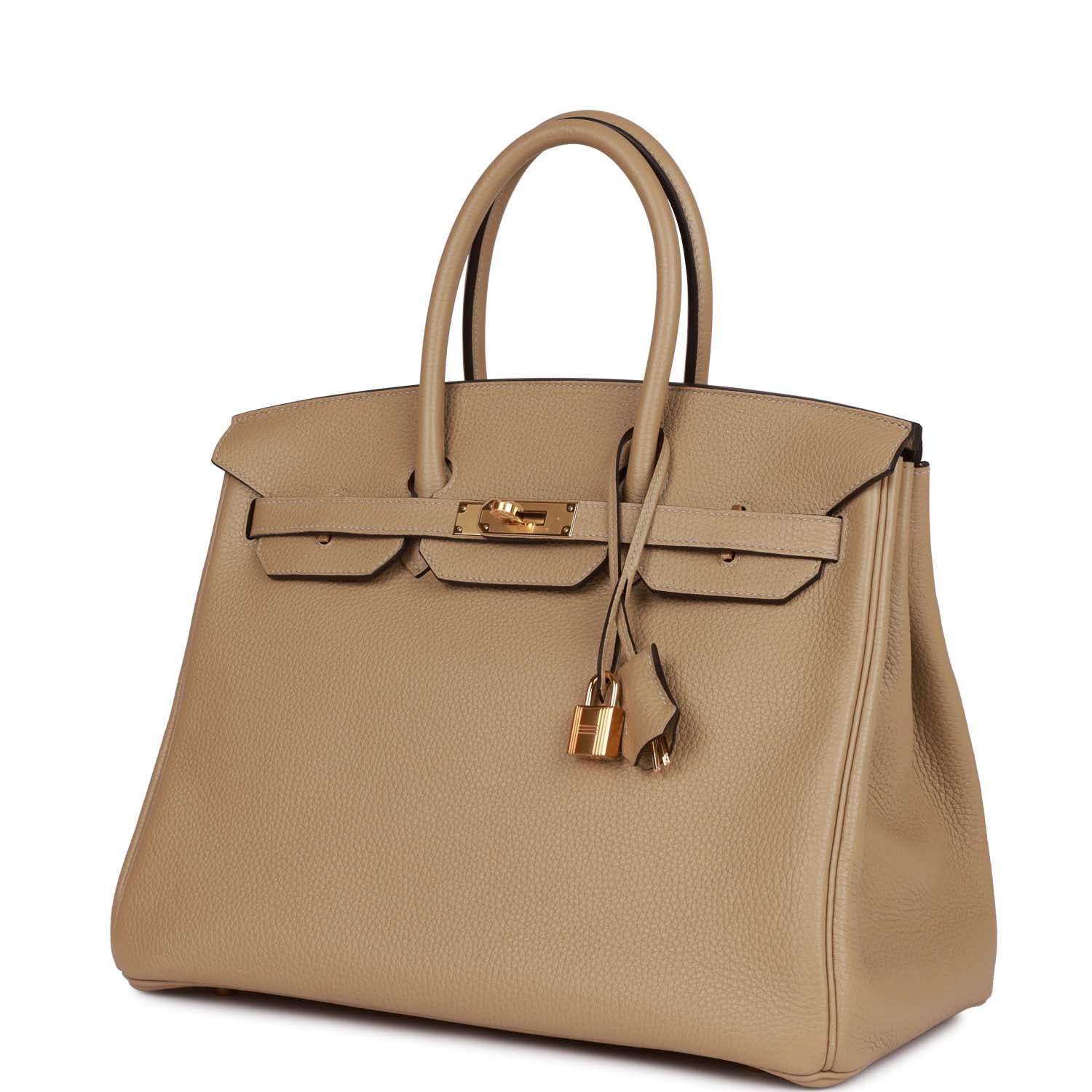 HERMES Birkin 35 TrencHERMES Clemence Gold Hardware