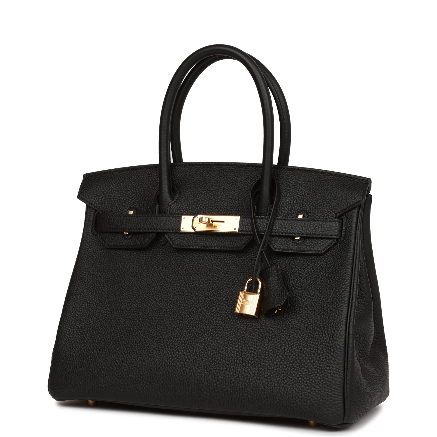 HERMES Birkin 30 Black Togo Gold Hardware