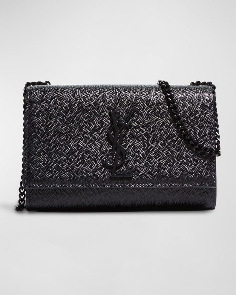 Saint Laurent Kate Small YSL Crossbody Bag in Grained Leather