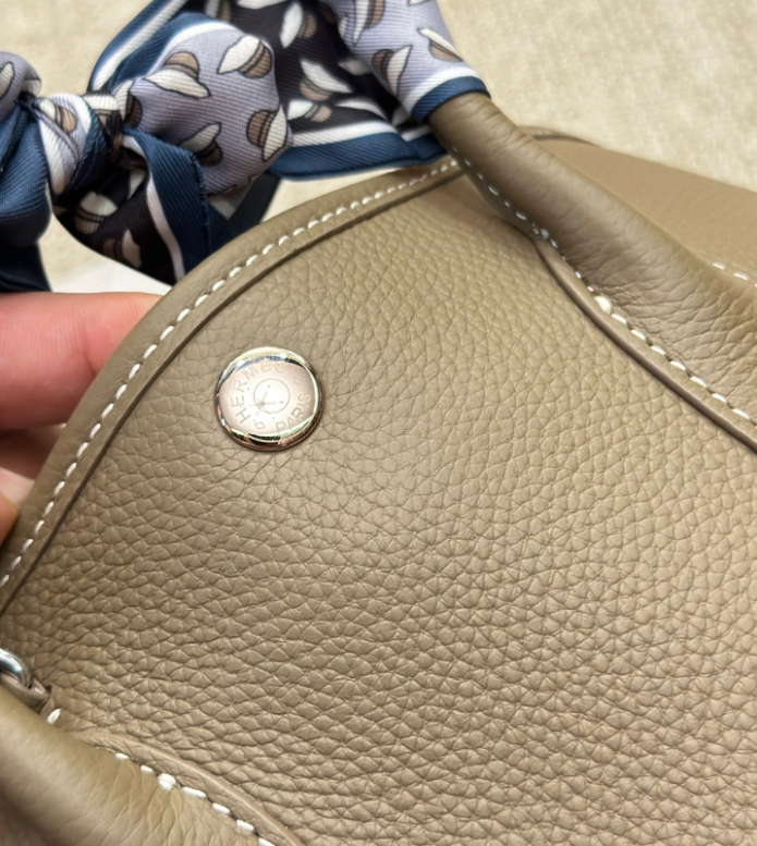 HERMÈS ETOUPE GREY NEGONDA GARDEN PARTY TPM