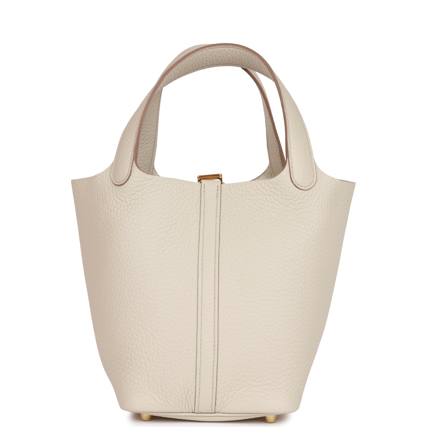 HERMES Picotin Lock 18 Beton Clemence Gold Hardware