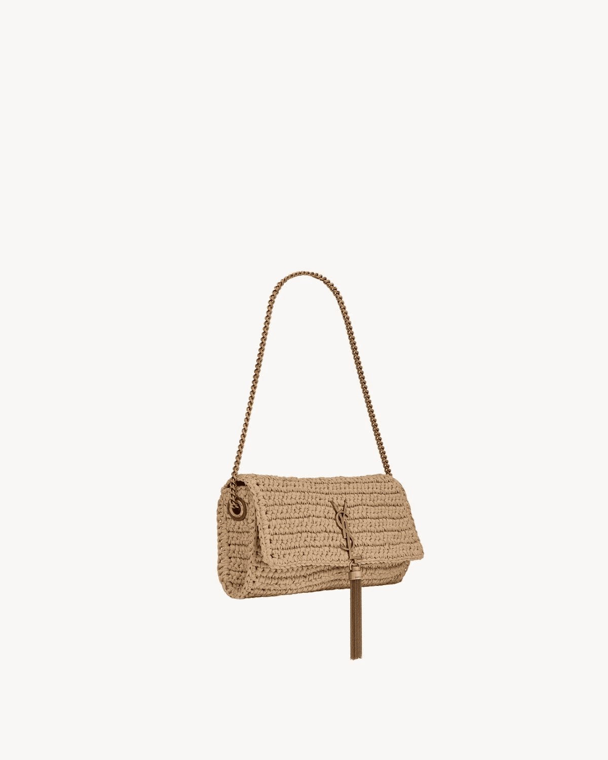 Saint Laurent kate 99 tassel in raffia