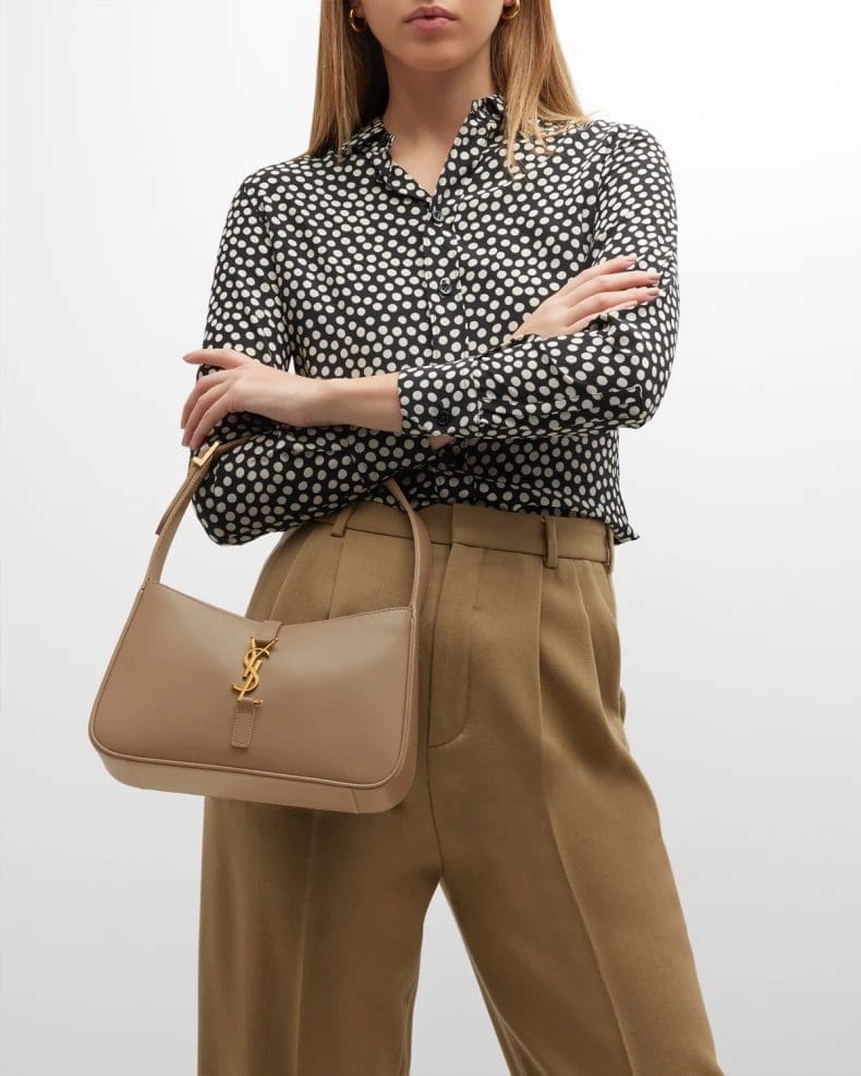 Saint Laurent Le 5 A 7 YSL Shoulder Bag in Smooth Leather