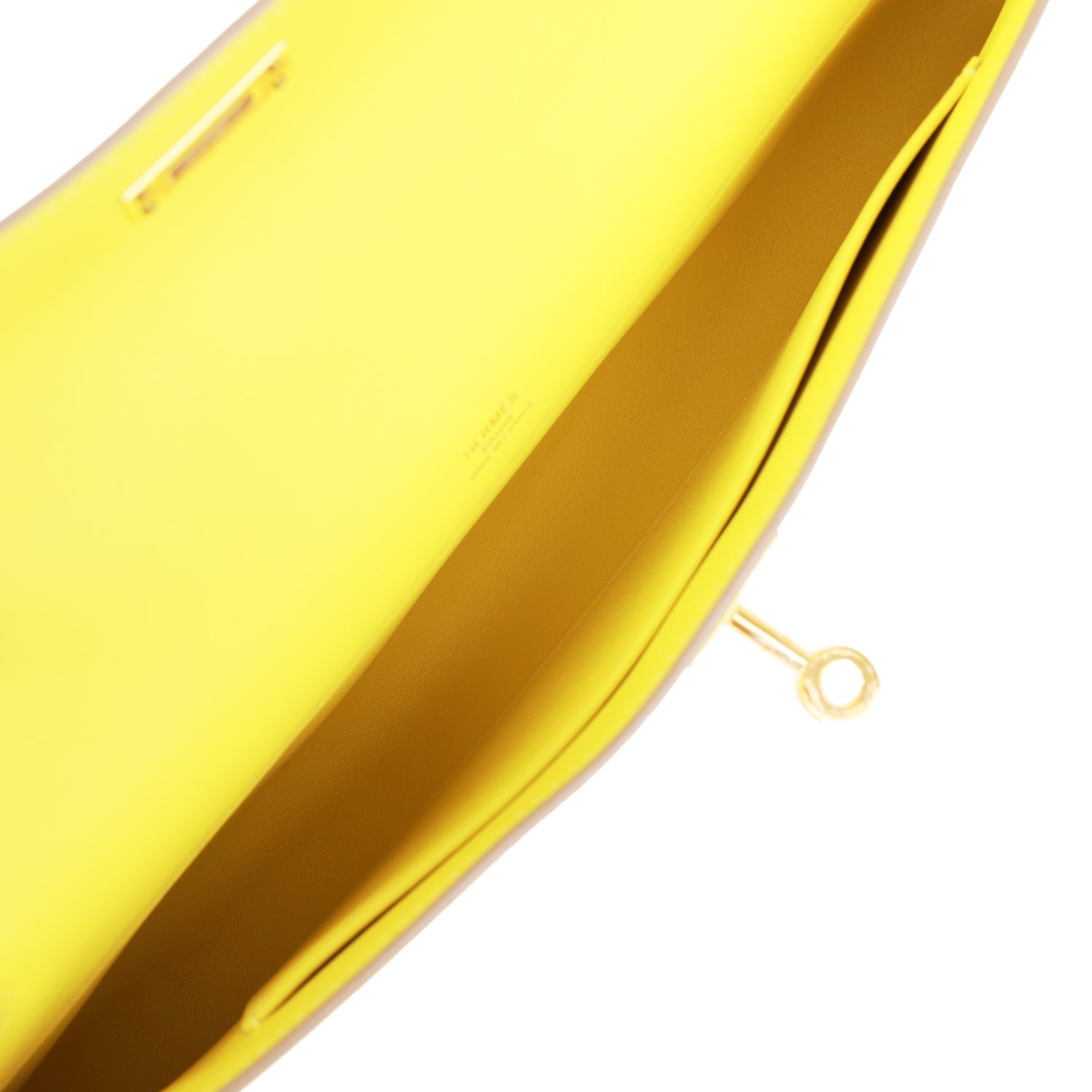 HERMES Kelly Cut Lime Swift Gold Hardware