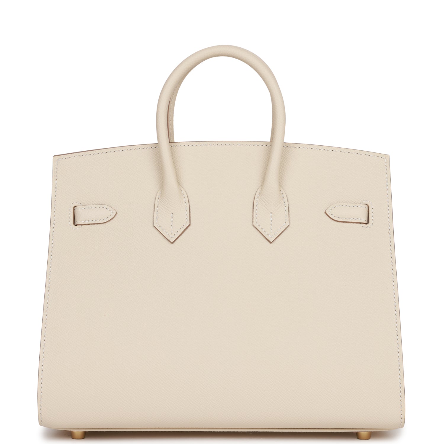 HERMES Birkin Sellier 25 Craie Epsom Gold Hardware