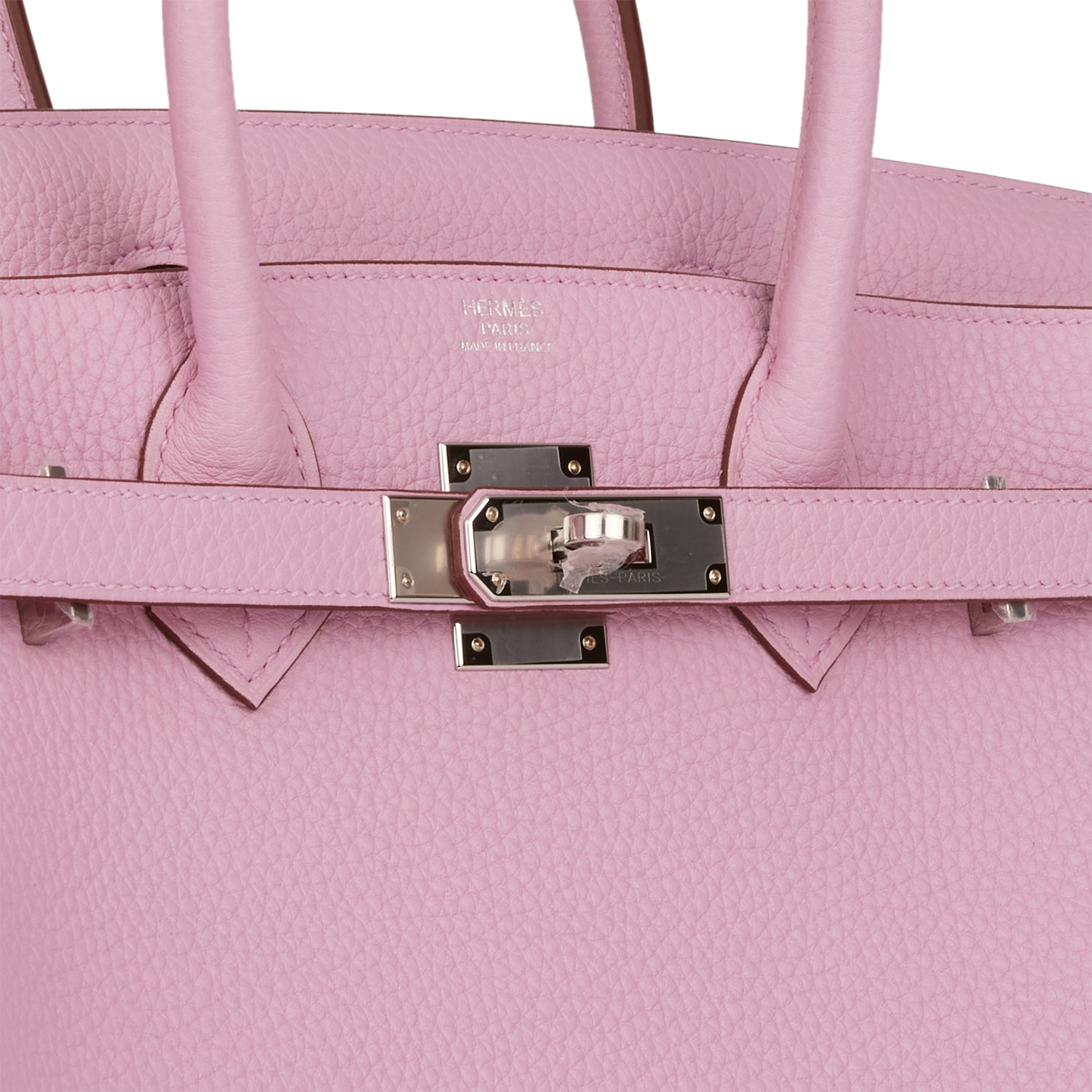 HERMES Birkin 30 Mauve Syestre Clemence Palladium Hardware