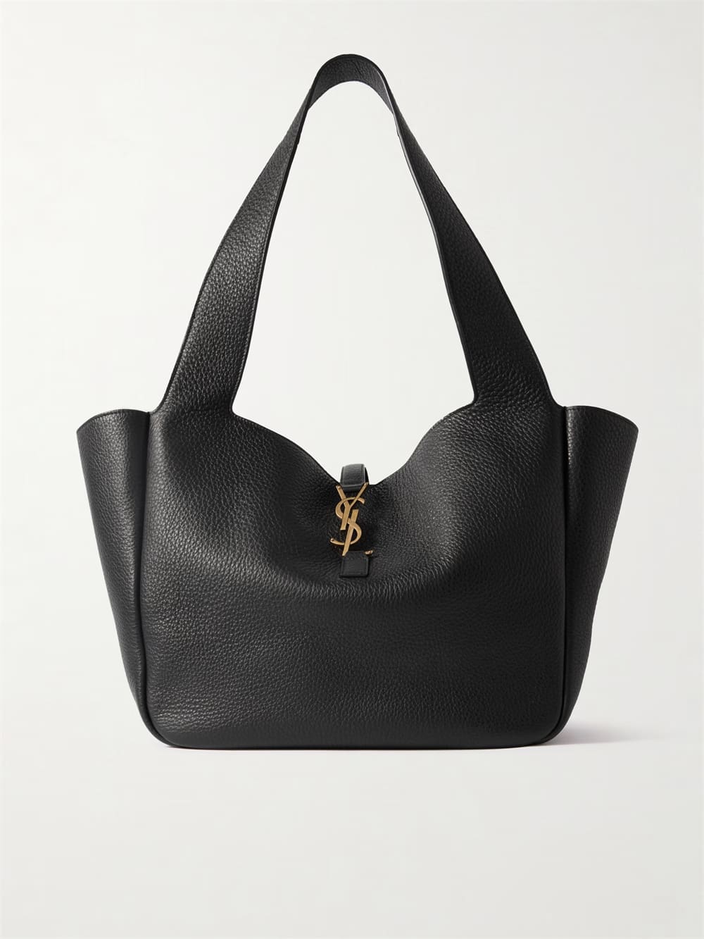 SAINT LAURENT Le 5 ?? 7 Bea textured-leather tote