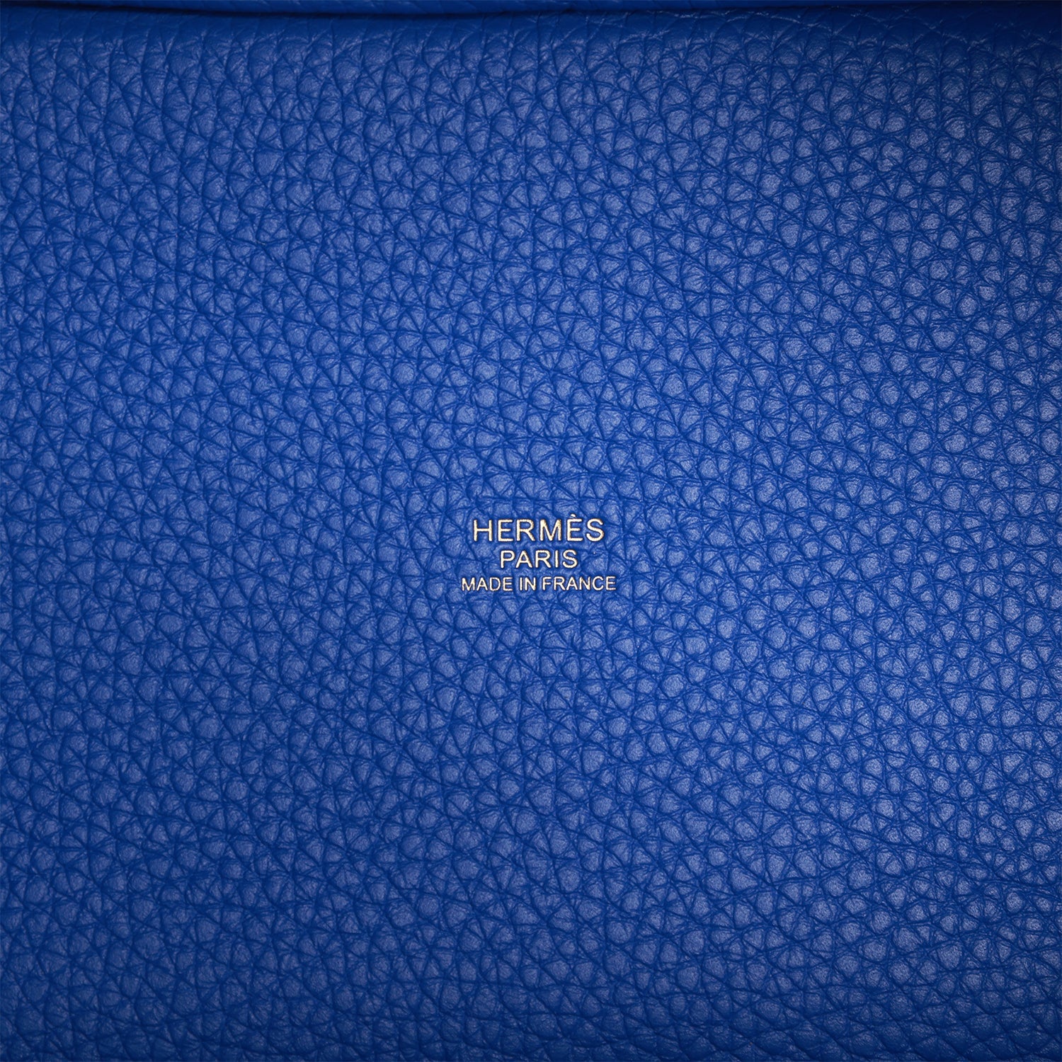 HERMES Picotin Lock 18 Bleu Royal Clemence Gold Hardware