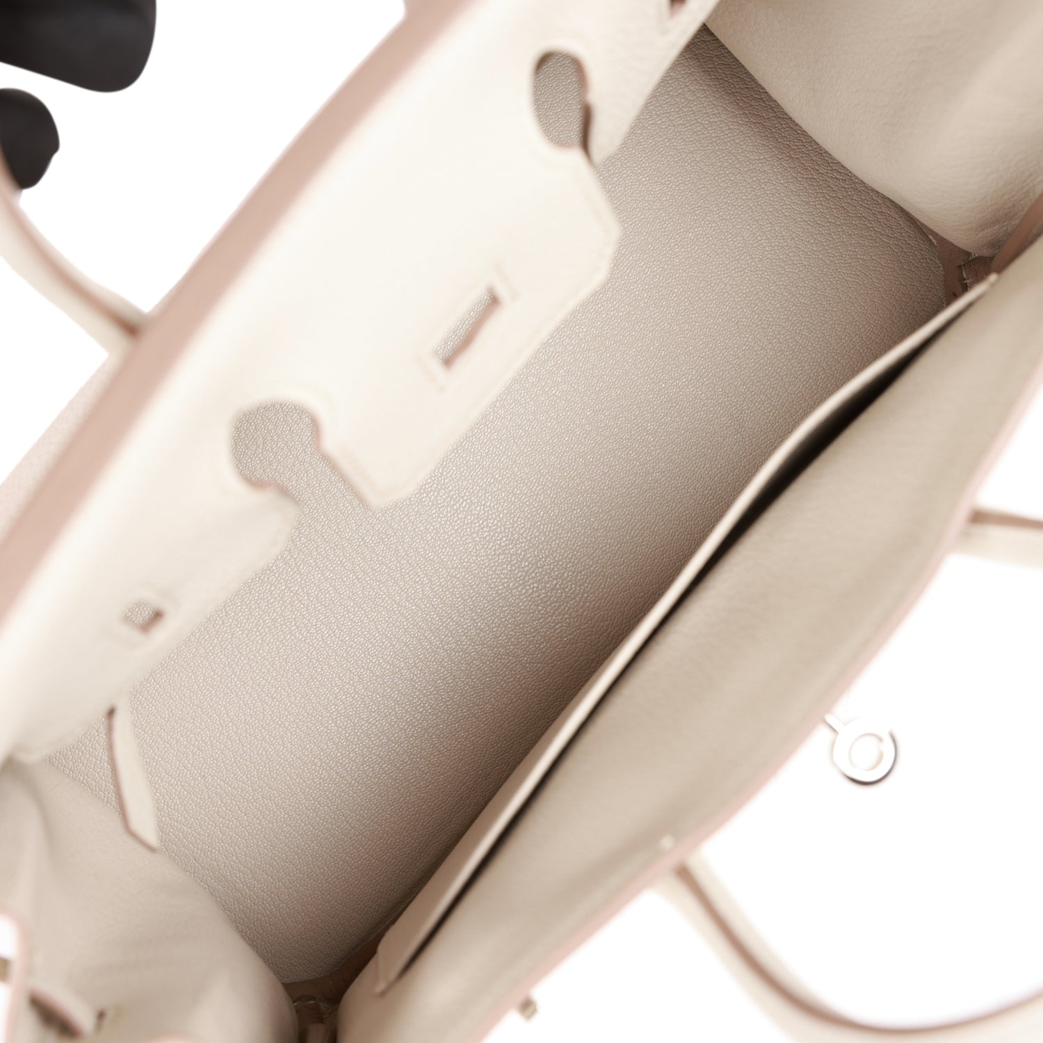 HERMES Birkin 25 Beton Togo Palladium Hardware