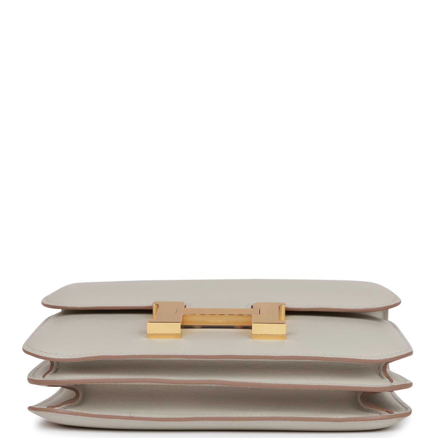 HERMES Constance 18 Gris Perle Swift Gold Hardware