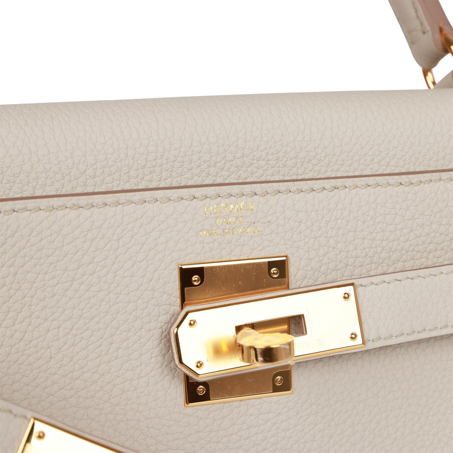 HERMES Kelly Retourne 28 Beton Togo Gold Hardware
