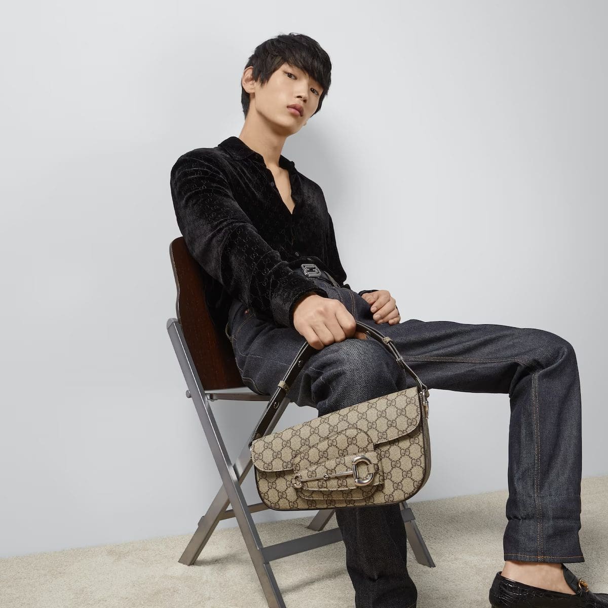 GUCCI HORSEBIT 1955 SMALL SHOULDER BAG