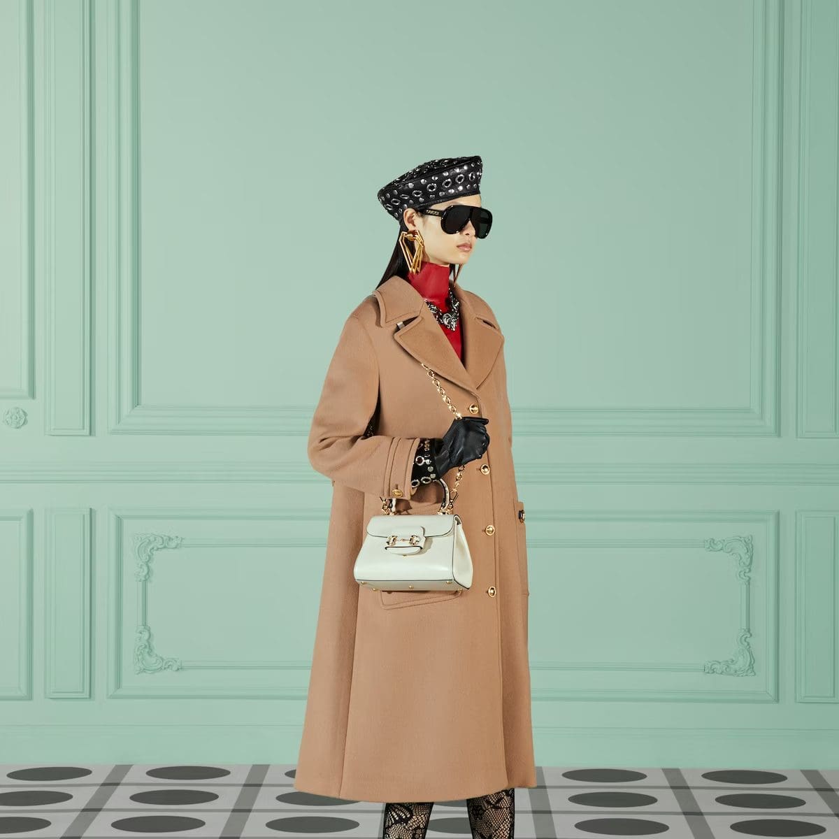 GUCCI HORSEBIT 1955 MINI BAG (White)