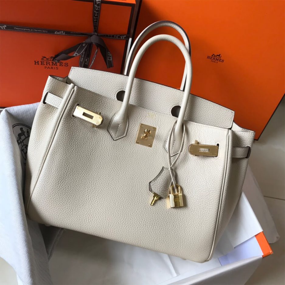 HERMES BIRKIN BAG 30 （IVORY WHITE）