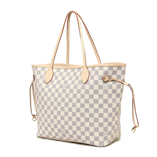LOUIS VUITTON N51108 Neverfull GM Shoulder Bag Damier Azur Canvas