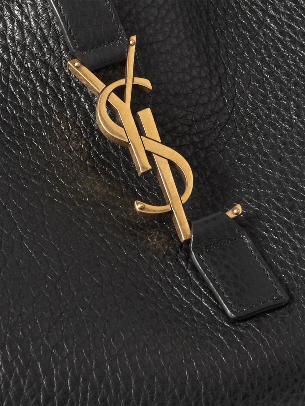 SAINT LAURENT Le 5 ?? 7 Bea textured-leather tote