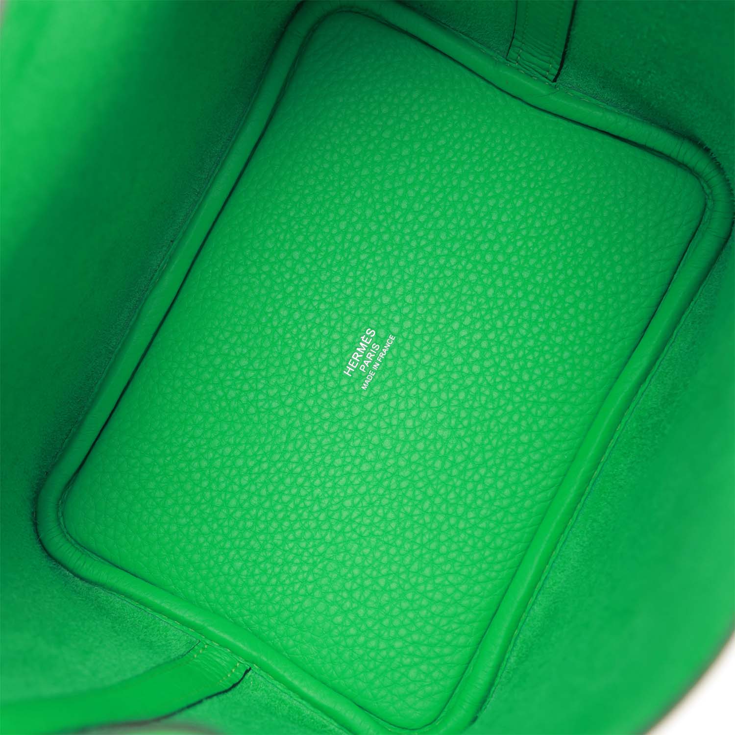 HERMES Picotin Lock 18 Vert Comics Clemence Palladium Hardware