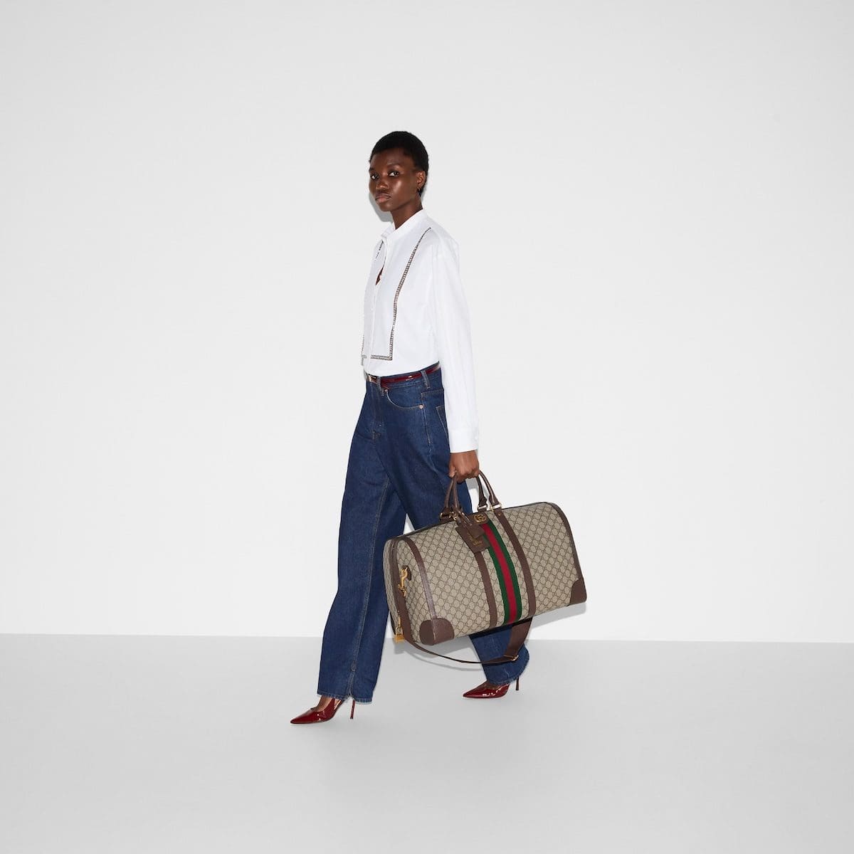 GUCCI SAVOY LARGE DUFFLE BAG