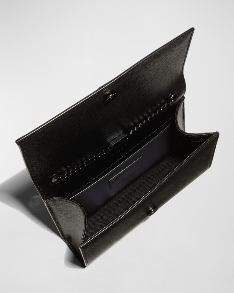 Saint Laurent Kate Small YSL Crossbody Bag in Grained Leather