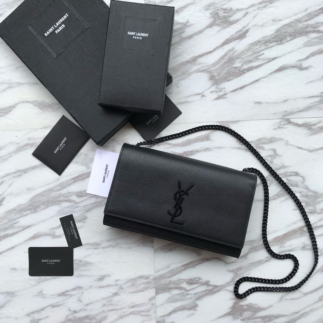 Saint Laurent Kate Medium In Grain De Poudre Embossed Leather