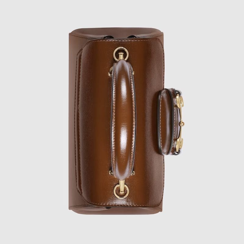 GUCCI HORSEBIT 1955 MINI BAG??BROWN??