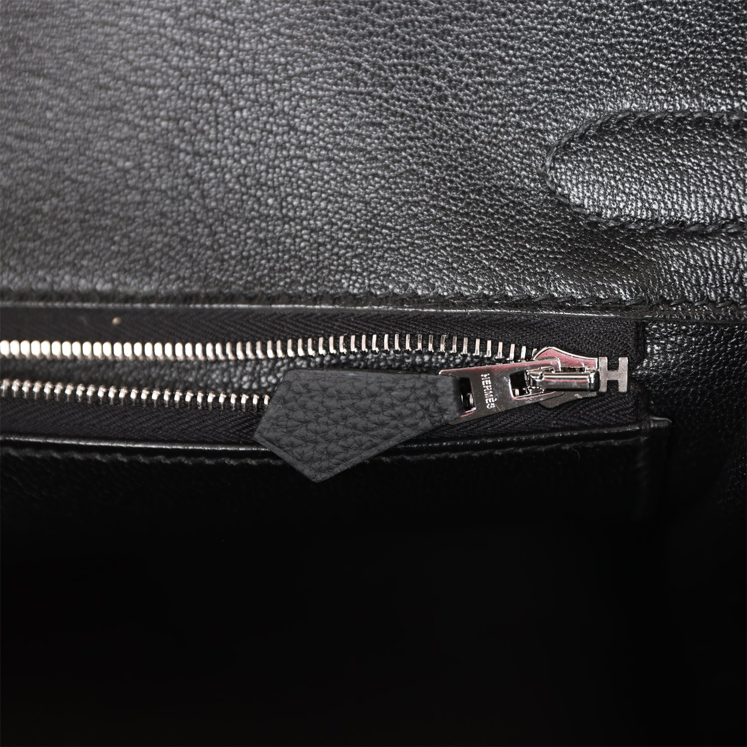 HERMES Birkin 30 Black Togo Palladium Hardware