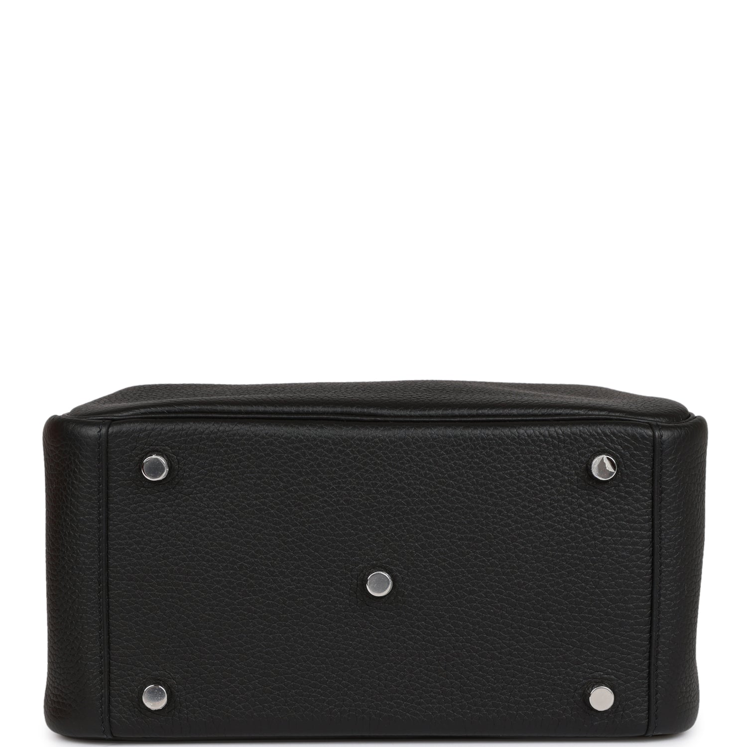 HERMES Lindy 26 Black Clemence Palladium Hardware