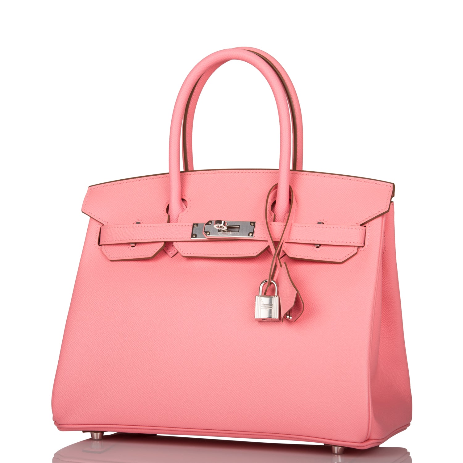 HERMES Birkin 30 Rose Confetti Epsom Palladium Hardware