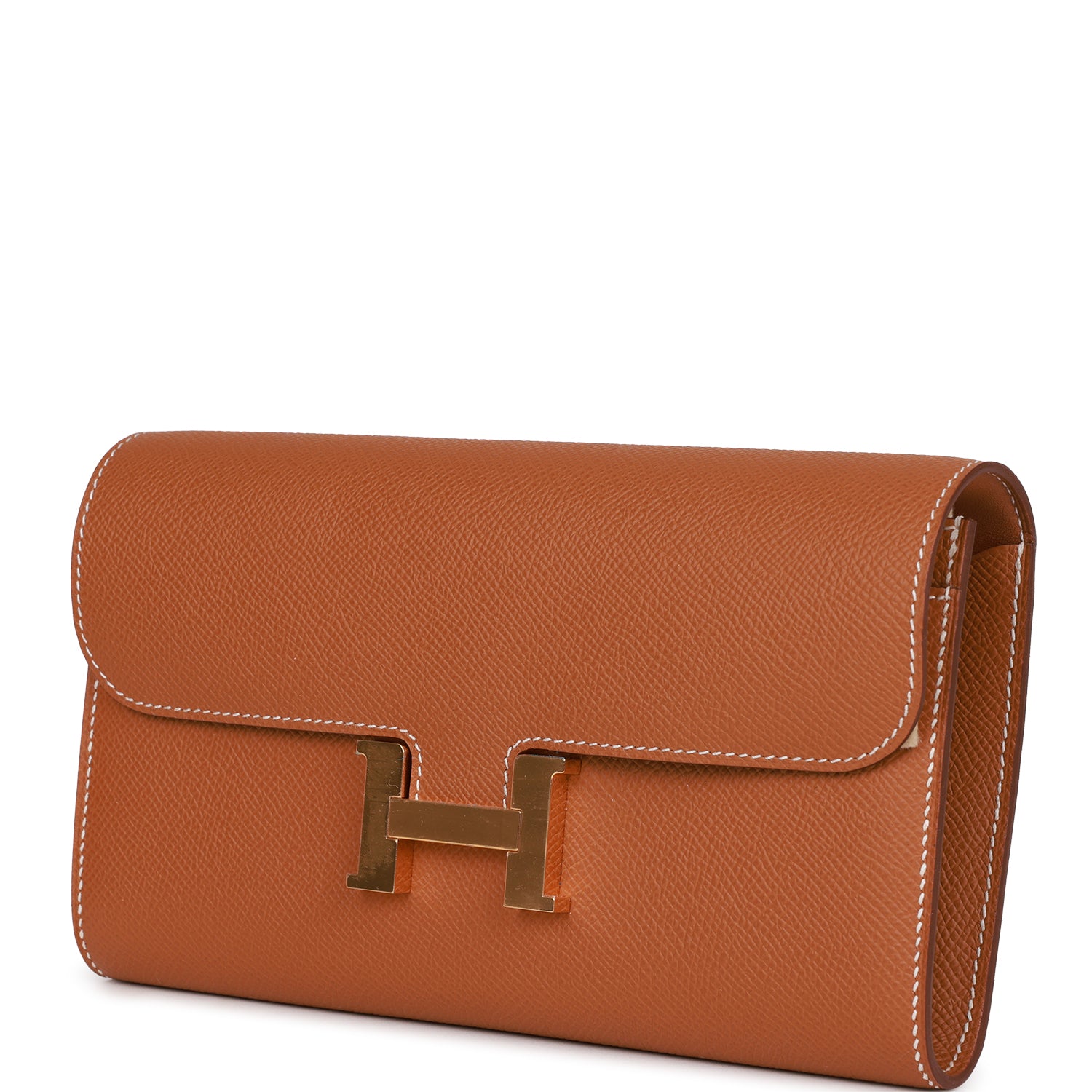 HERMES Constance Wallet To Go Gold Epsom Gold Hardware