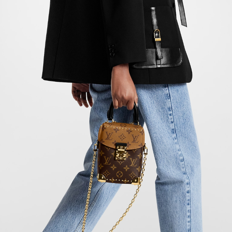 Louis Vuitton | Monogram Casual Style Unisex Chain Leather Party Style