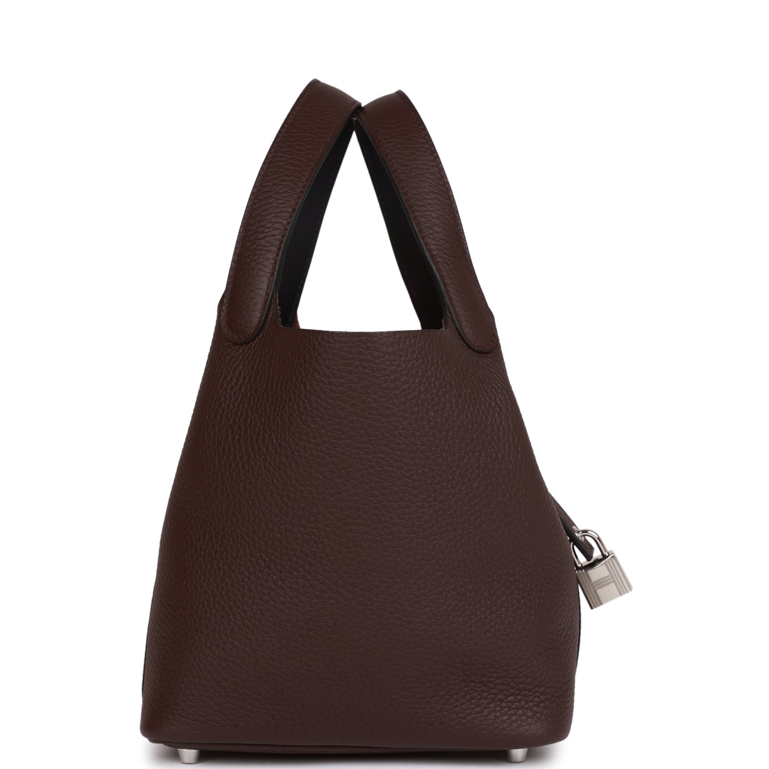 HERMES Eclat Picotin Lock 18 Rouge Sellier Clemence Palladium Hardware