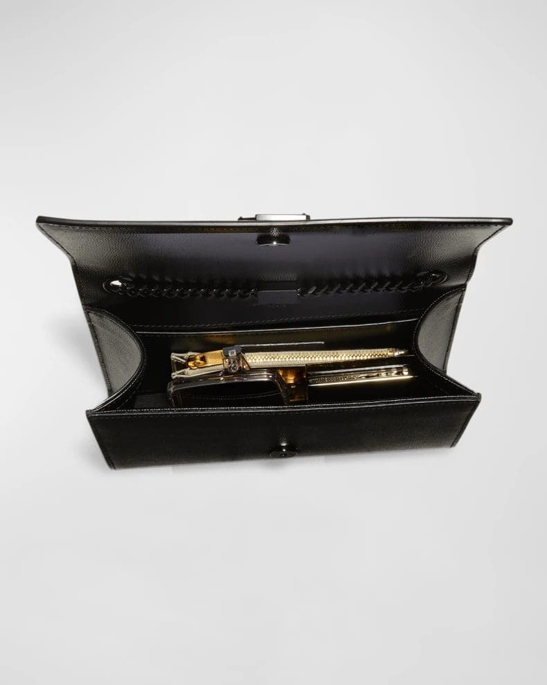 Saint Laurent Kate Small YSL Crossbody Bag in Grained Leather