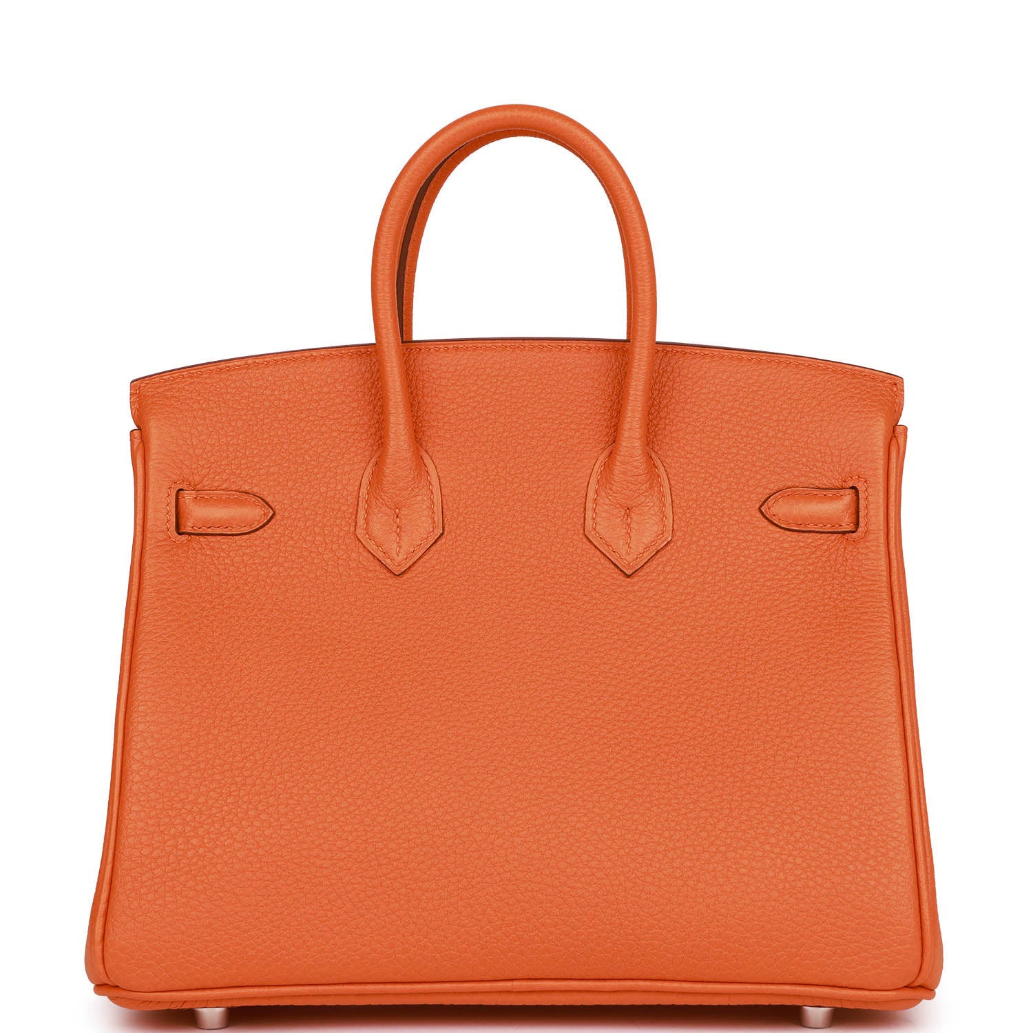 HERMES Birkin 25 Orange Togo Palladium Hardware