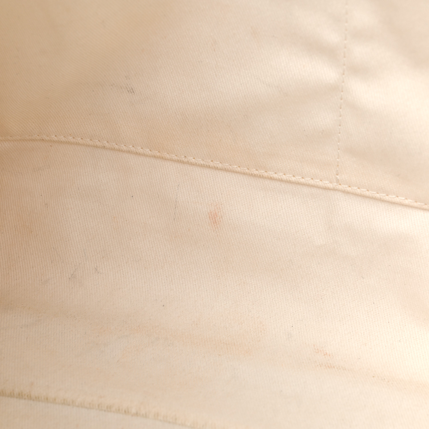 CHANEL Canvas Pearl Large Deauville Tote Ecru Beige