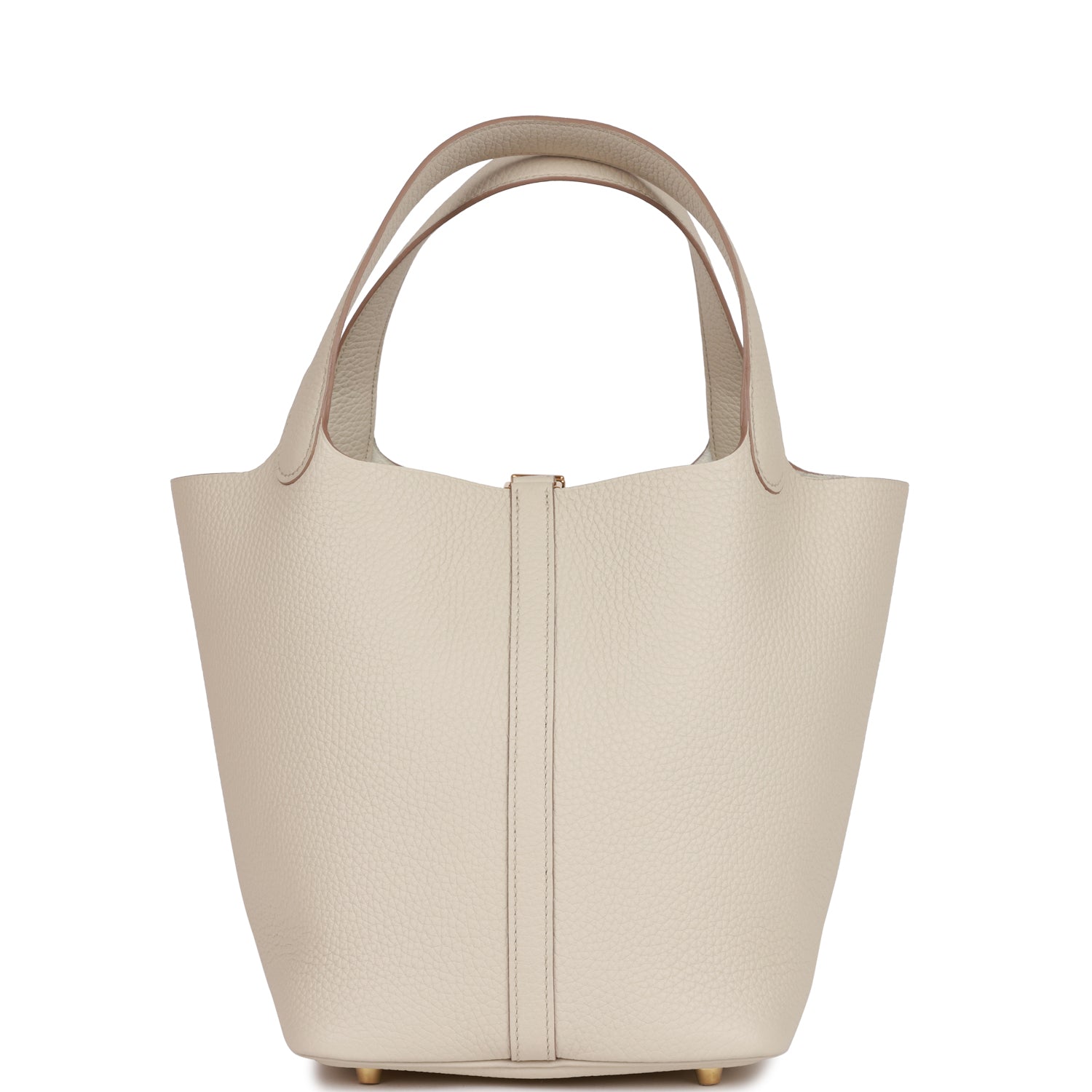 HERMES Picotin Lock 22 Beton Clemence Gold Hardware