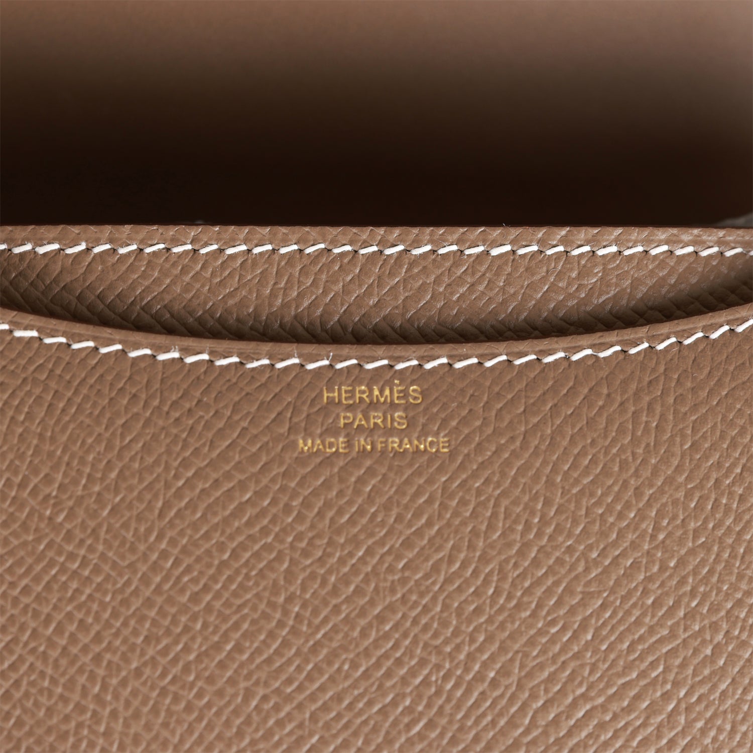 HERMES Constance 18 Etoupe Epsom Gold Hardware