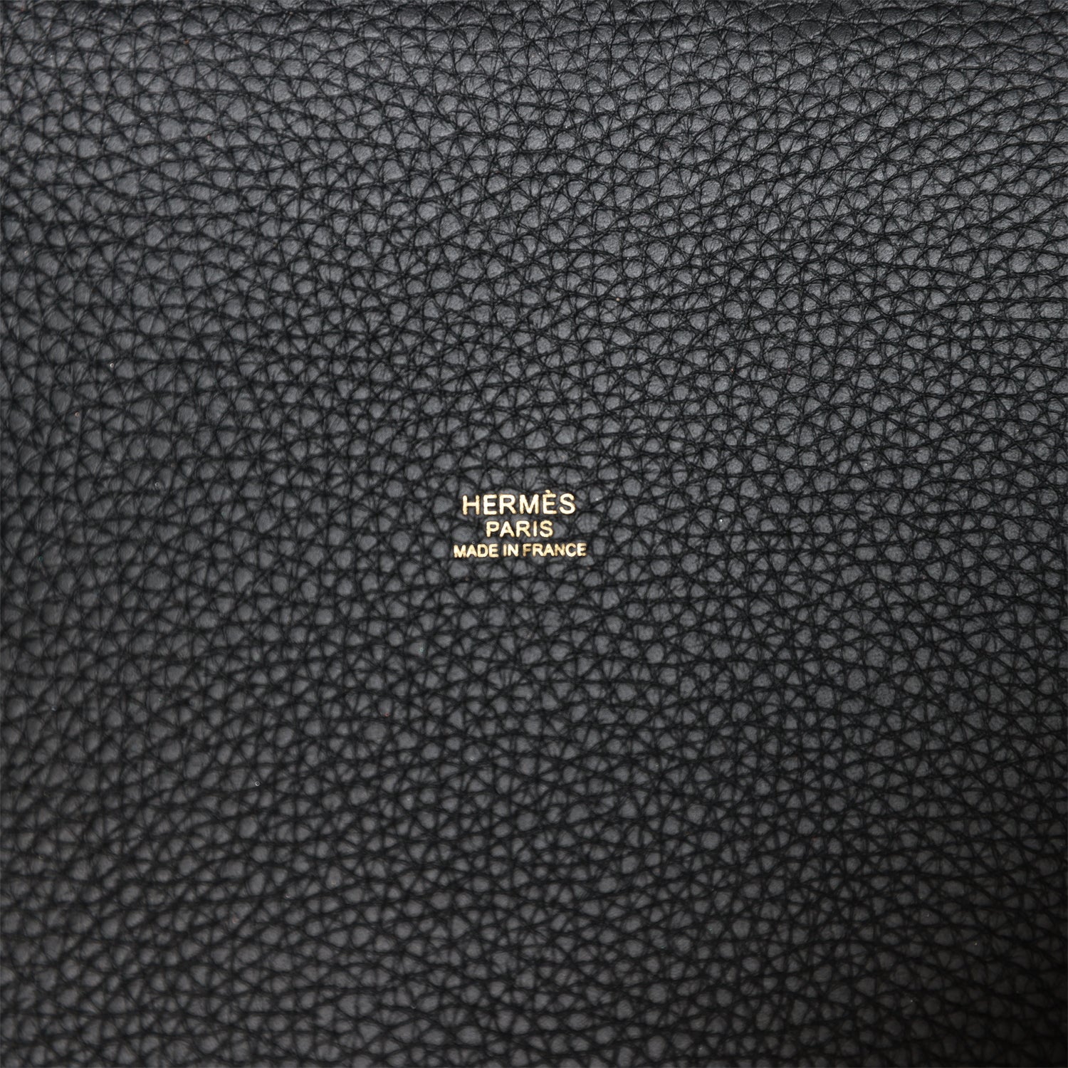 HERMES Picotin Lock 22 Black Clemence Gold Hardware