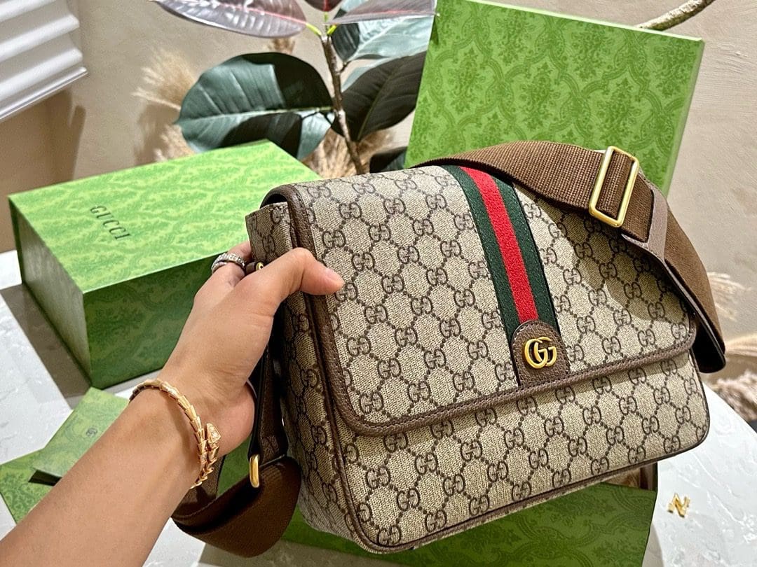 GUCCI OPHIDIA MEDIUM MESSENGER BAG