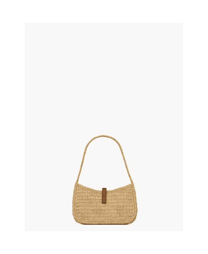 Saint Laurent Le 5 ?? 7 Mini Hobo in Raffia