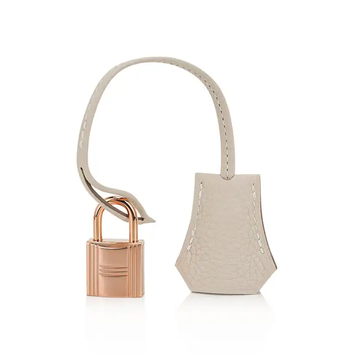 HERMES Birkin 35 Craie Togo Palladium Hardware rose gold