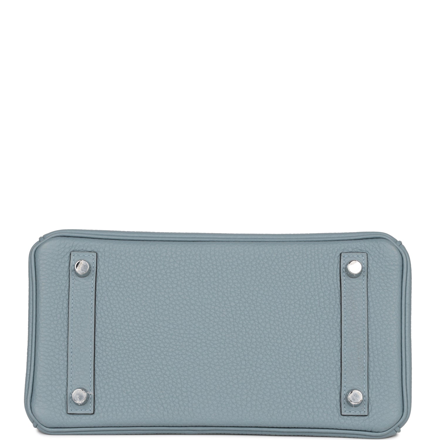 HERMES Birkin 25 Bleu Lin Verso Togo Palladium Hardware