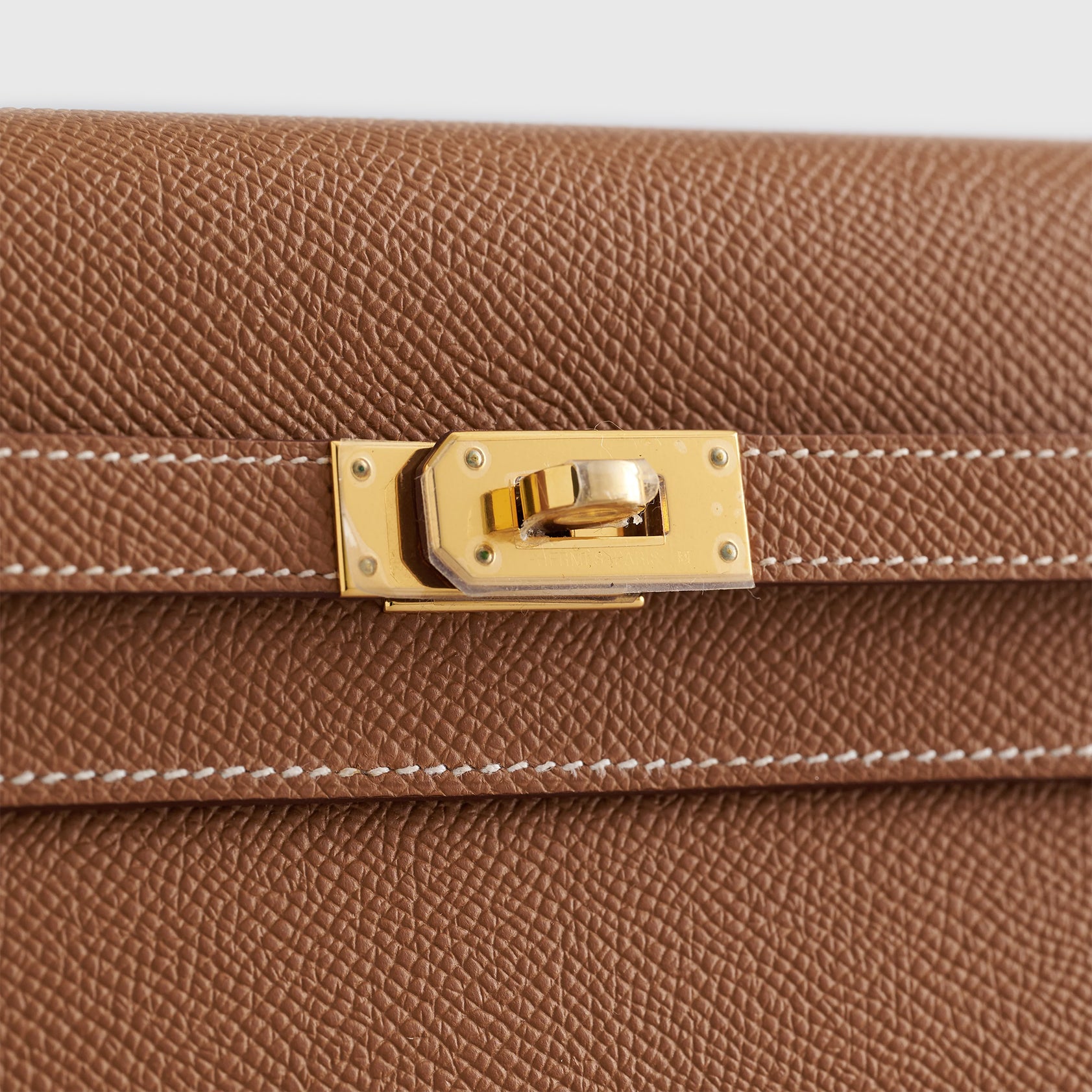 HERMES Kelly To Go Epsom Gold Gold Hardware